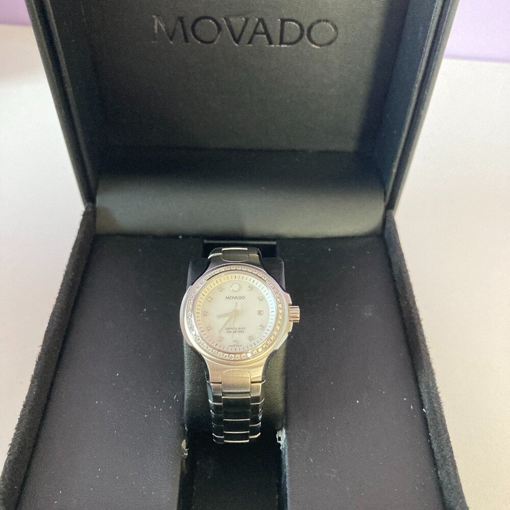 Women Movado Diamond Watch 800 Series Performance - Picture 1 of 10
